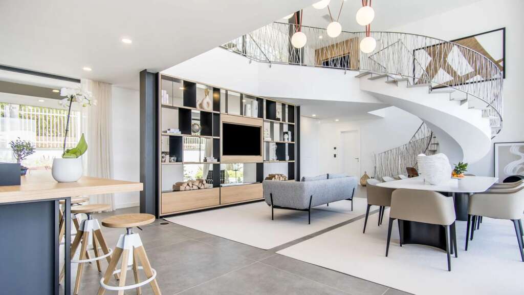 Lounge with Staircase